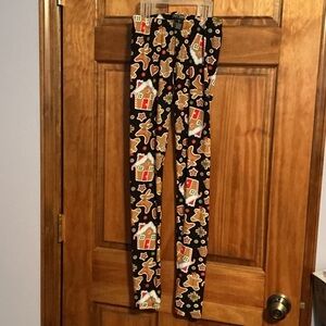 Gingerbread Pattern Kids Leggings